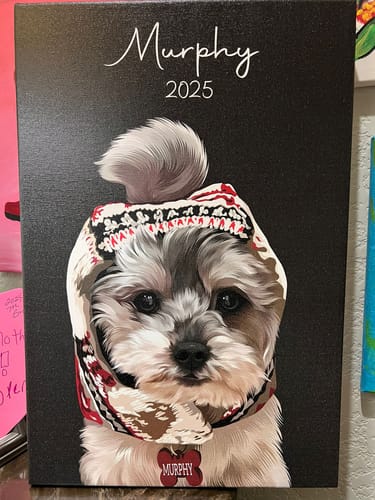 Customer photo review of Pet Art Canvas Wrap