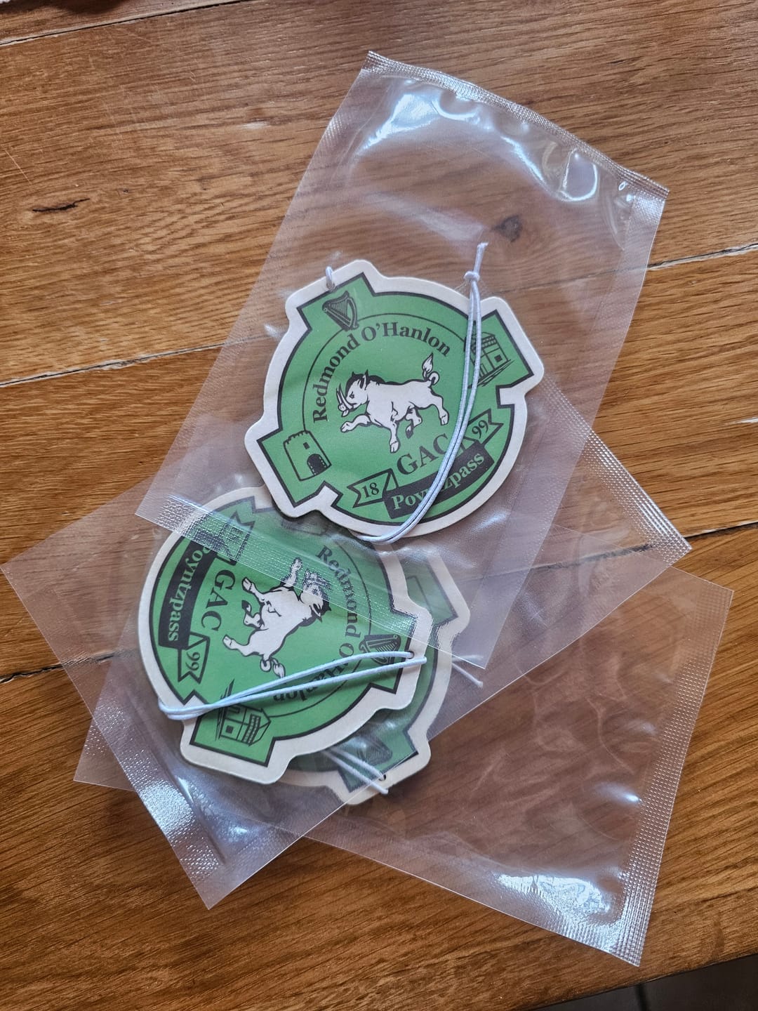 Customer photo review of Promotional Car Air Fresheners - Custom Shape With Your Logo