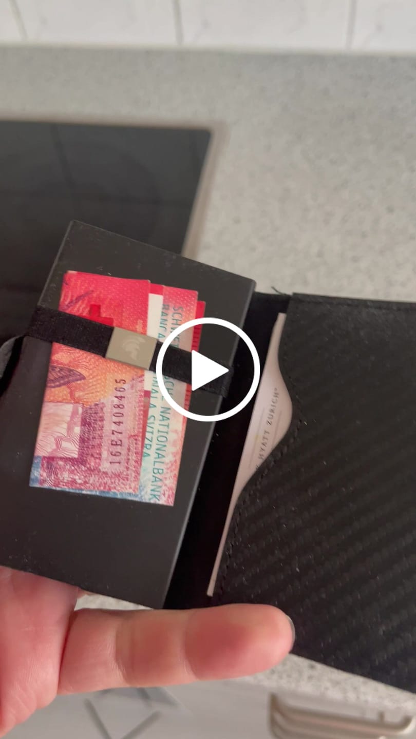 Customer video review of Slim Wallet