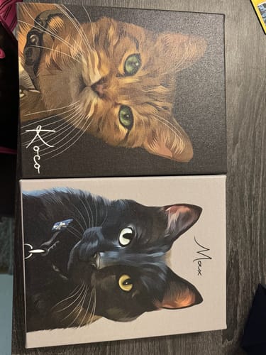 Customer photo review of Pet Art Canvas Wrap