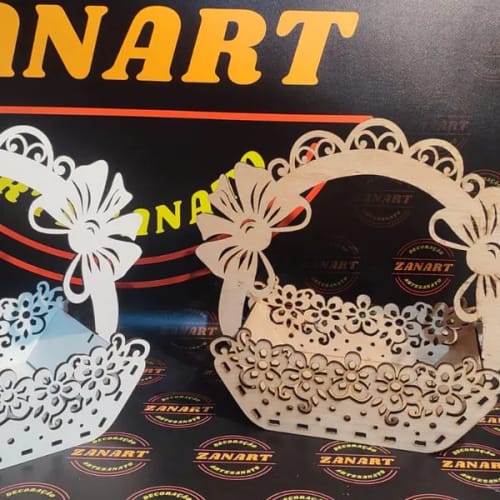 Customer photo review of Decorative Easter egg basket laser cut svg file