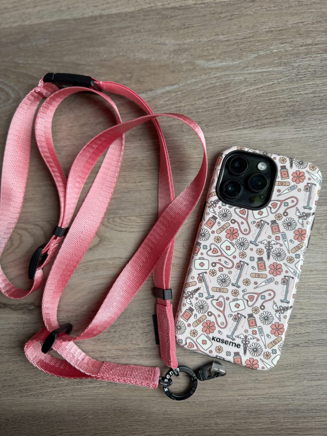 Customer photo review of Crossbody Phone Strap Pink