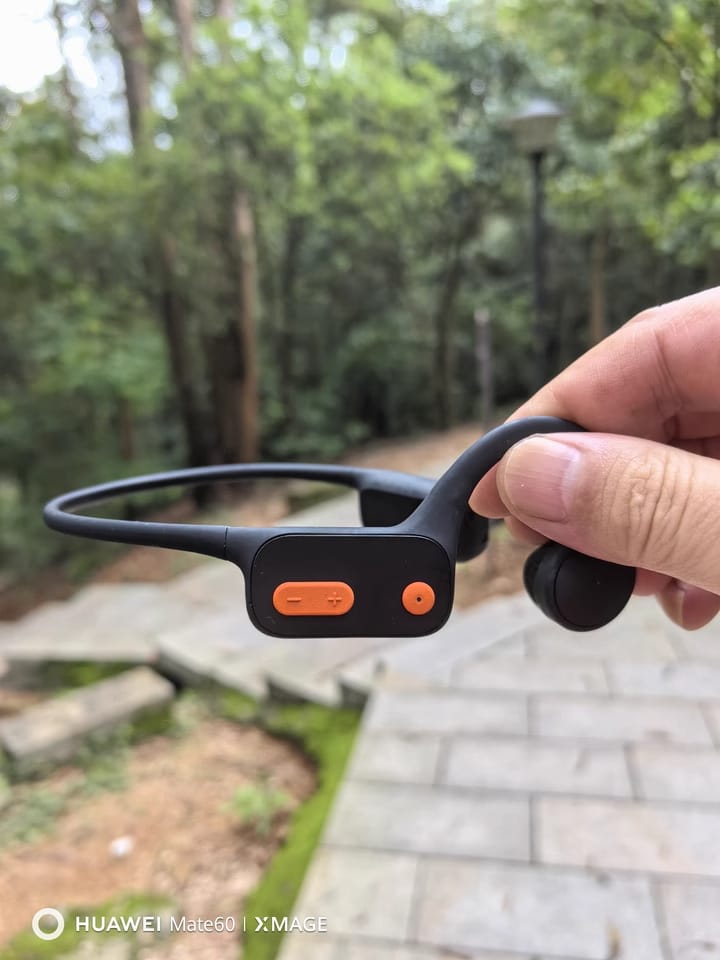 Customer photo review of Stream Music Combo - Wireless Transmitter + Waterproof Premium Bone Conduction Headphones Bluetooth &  Receiver(Silicon Version)