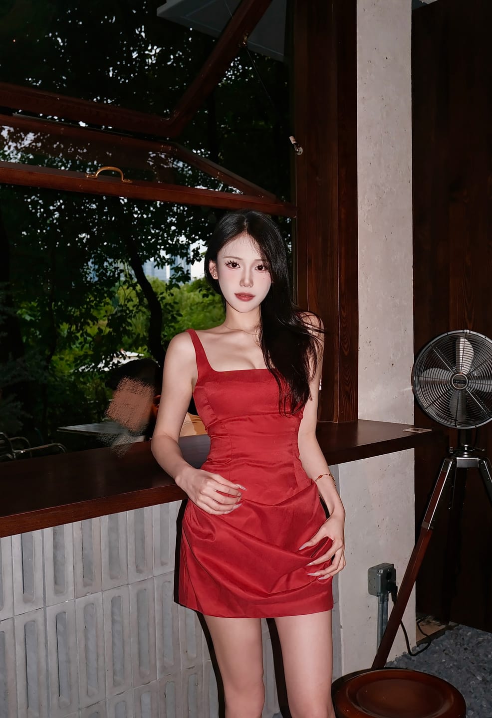 Customer photo review of Rase le sol Strapless Sexy Bodycon Dress