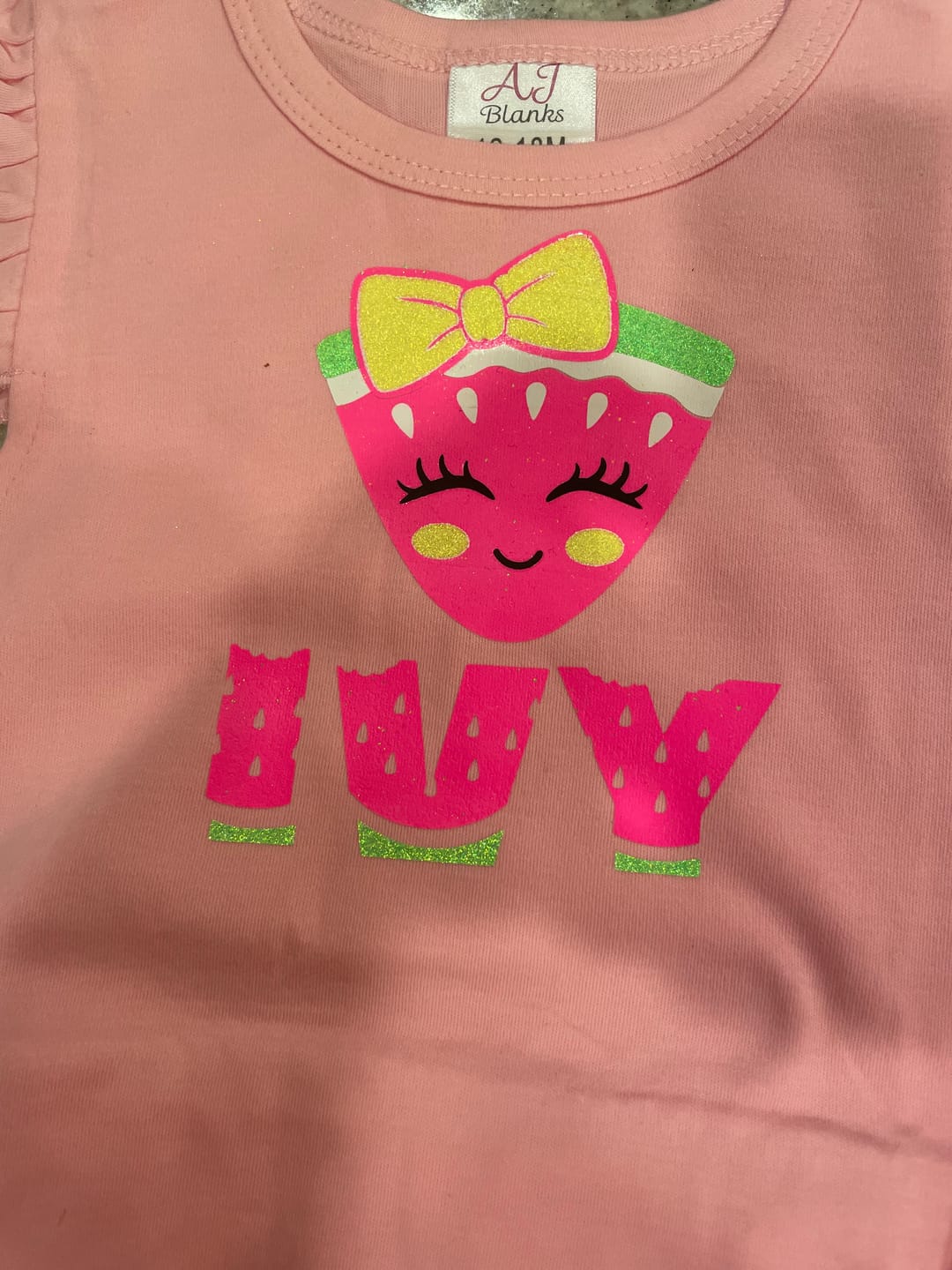 Customer photo review of Girls Ruffle Bum Bubbles