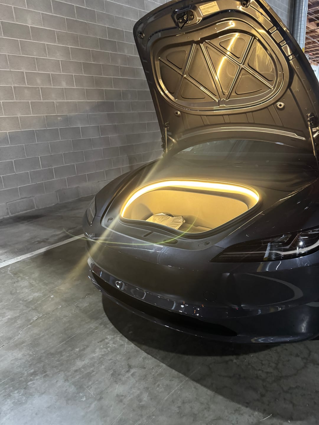 Customer photo review of Frunk LED Strip for Tesla Model 3