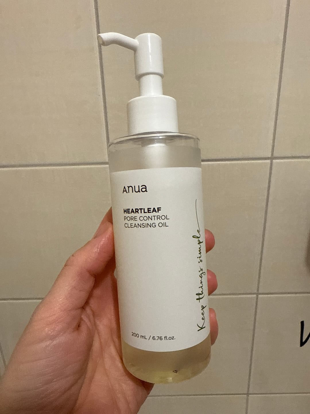 Customer photo review of Hidrofīlā eļļa dziļai poru attīrīšanai Anua Heartleaf Pore Control Cleansing Oil