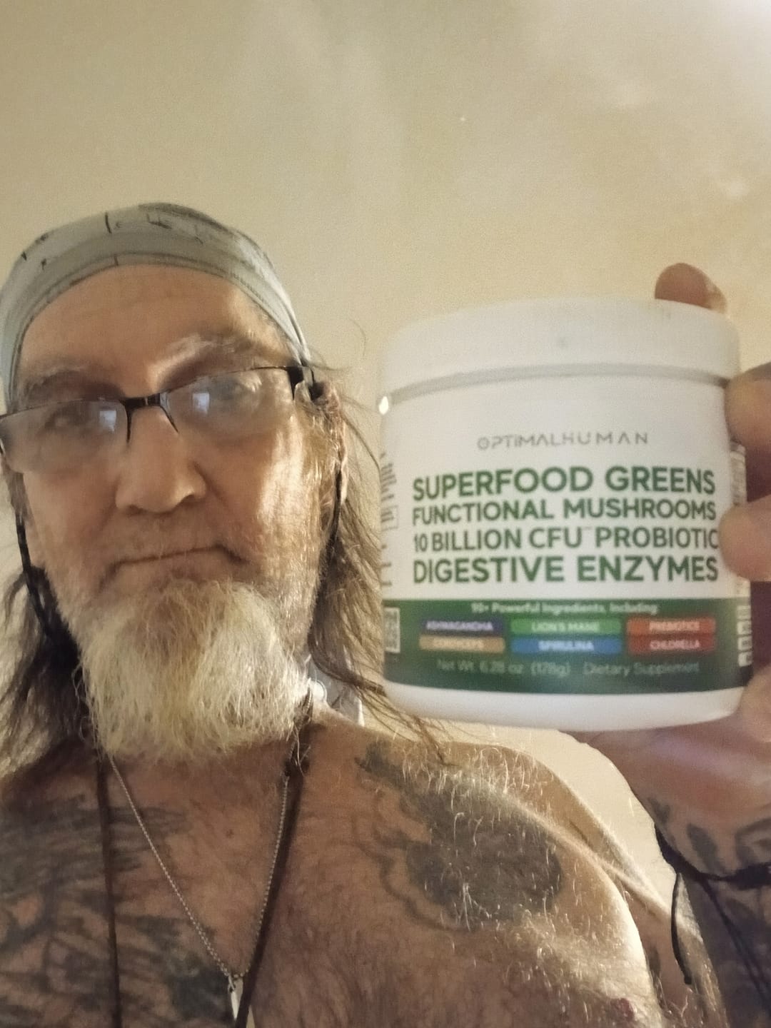 Customer photo review of Optimal Human - Superfood Greens