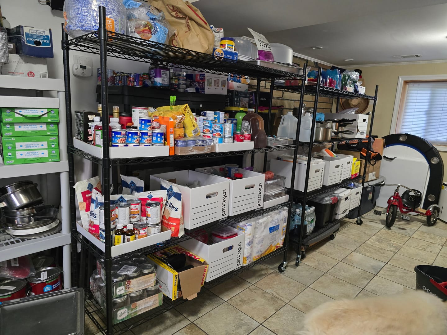 Customer photo review of REIBII 60” W Wire Shelving Units, 2399lbs Adjustable Steel Shelving Racks, Storage Shelves for Pantry Kitchen Commercial