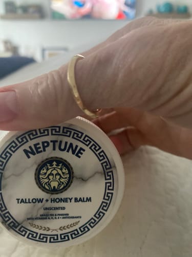 Customer photo review of Neptune Grass Fed Tallow & Honey Balm