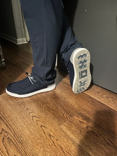 Customer photo review of SKŌNI Men's Golf Shoe - Navy