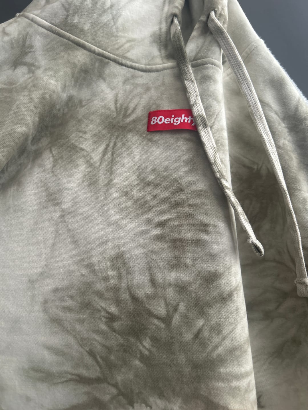 Customer photo review of 80Eighty® Tie Dye Olive Hoodie