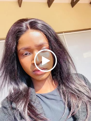 Customer video review of Brazilian 4x4 Lace Wig Straight 16" and Zoe Water Wave Fringe