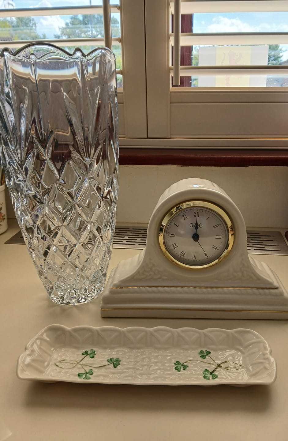 Customer photo review of Belleek Classic Shamrock Mint Tray