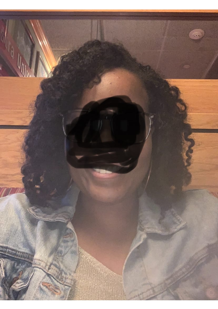 Customer photo review of Afro Kinky Curly Human Crochet Hair