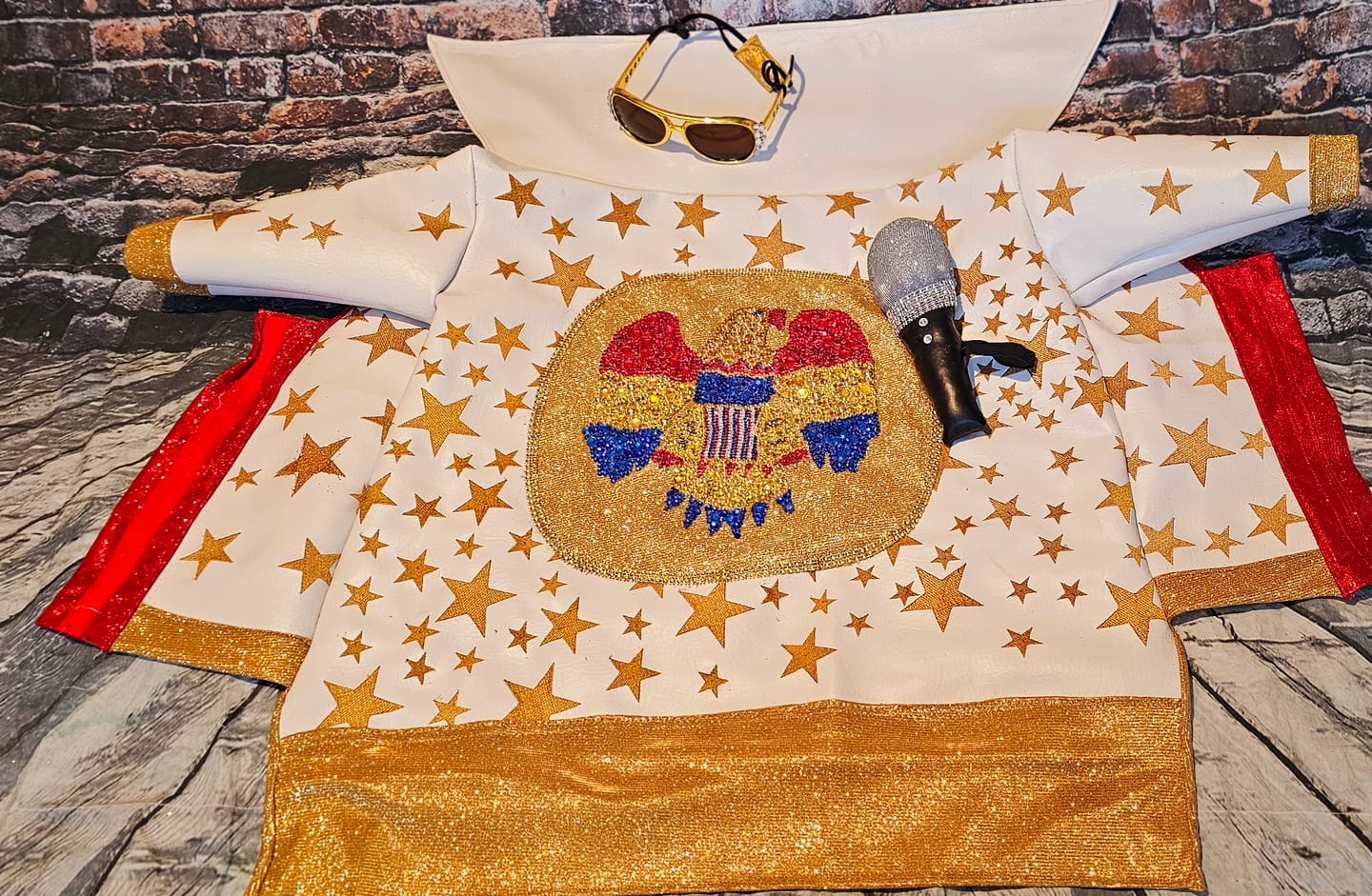 Customer photo review of Gold Stretch Metallic Lurex
