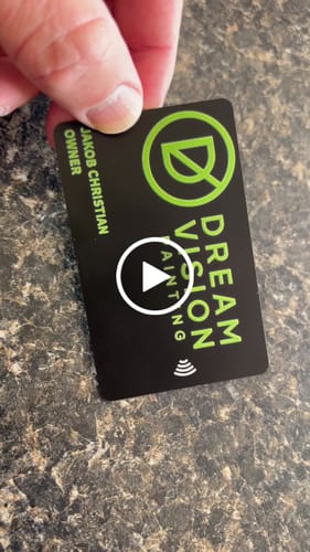 Customer video review of Custom NFC Business Card