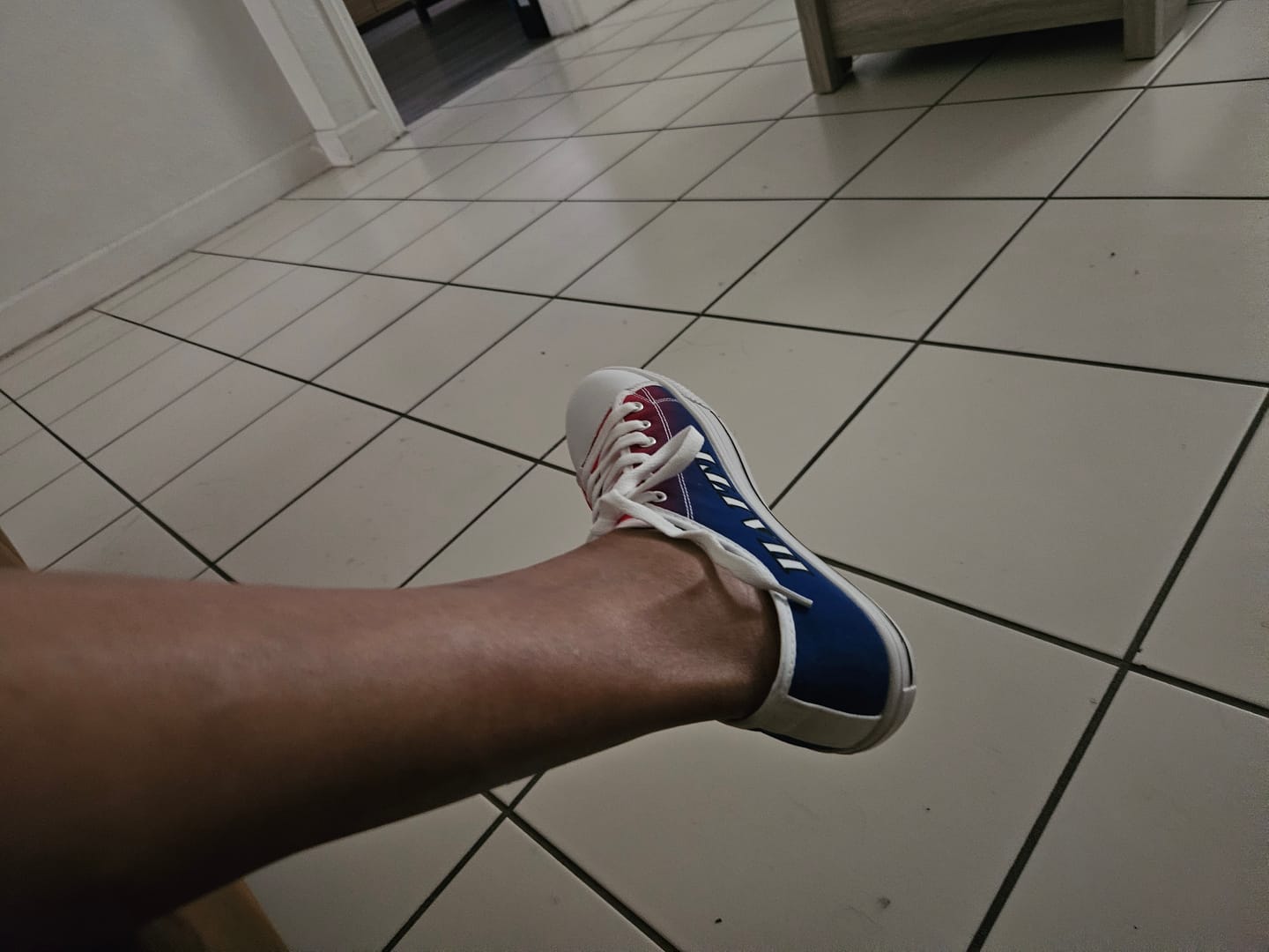 Customer photo review of Haiti Low Top Shoes Haiti Flag Dashiki Simple Style LT14