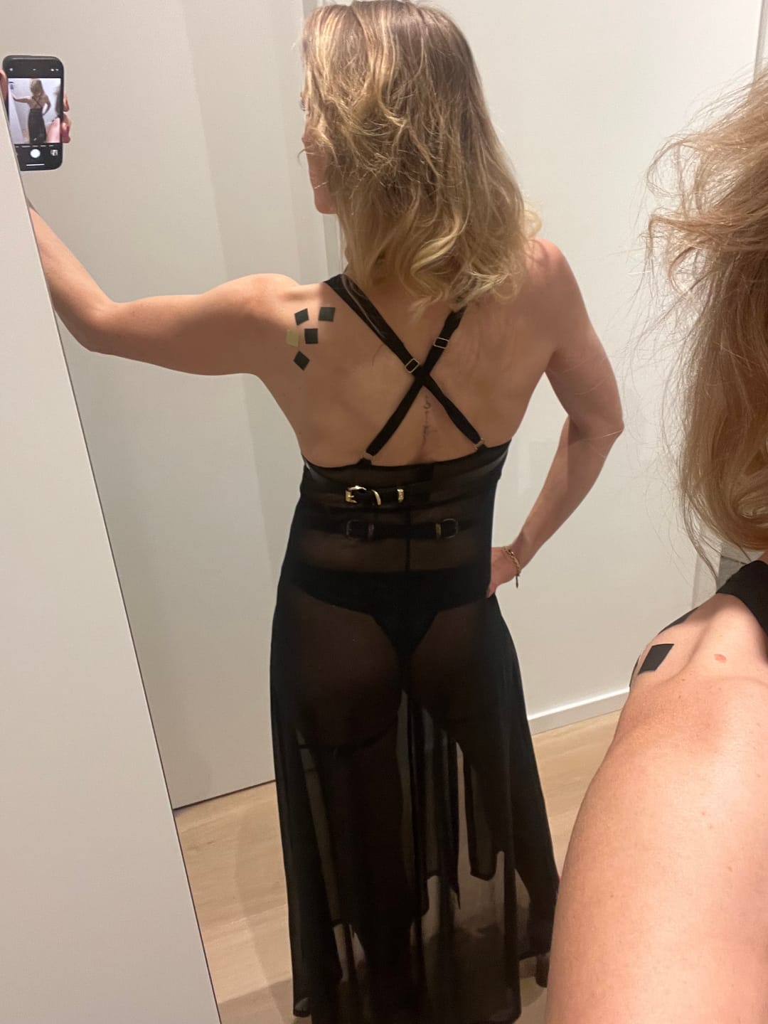 Customer photo review of Langes Kleid mit Schlitz