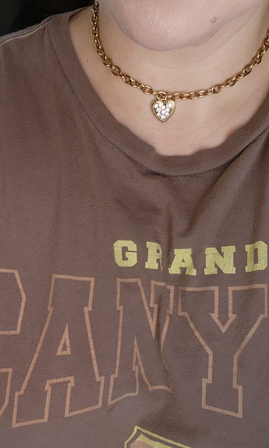 Customer photo review of Iced Out Sweetheart Choker