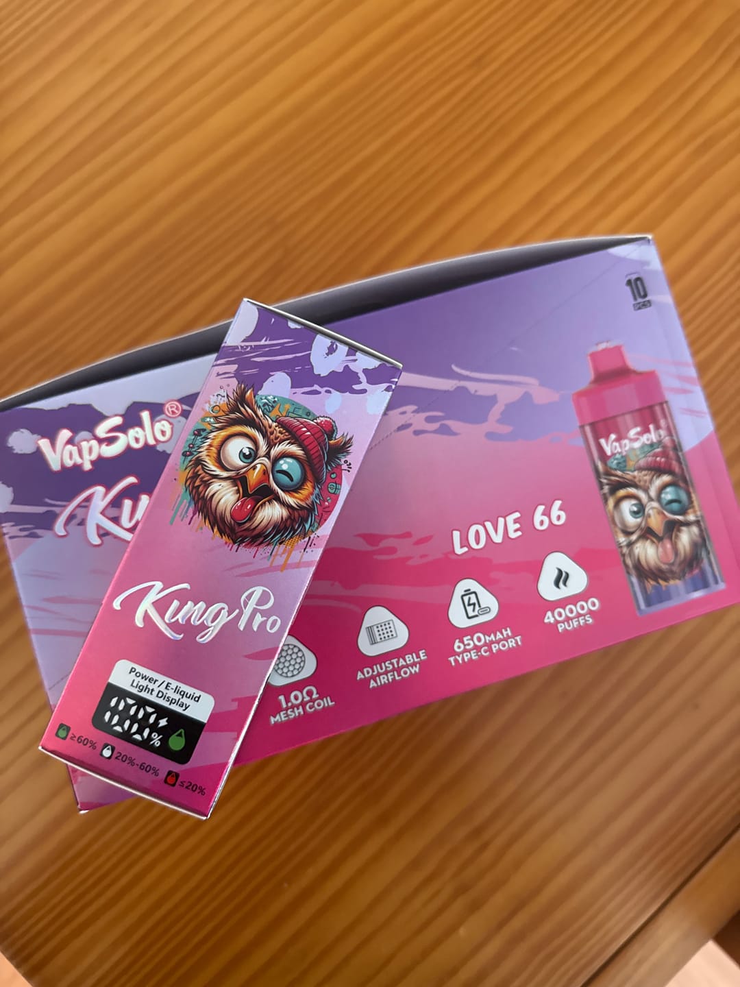 Customer photo review of VAPSOLO KING PRO 40.000puff