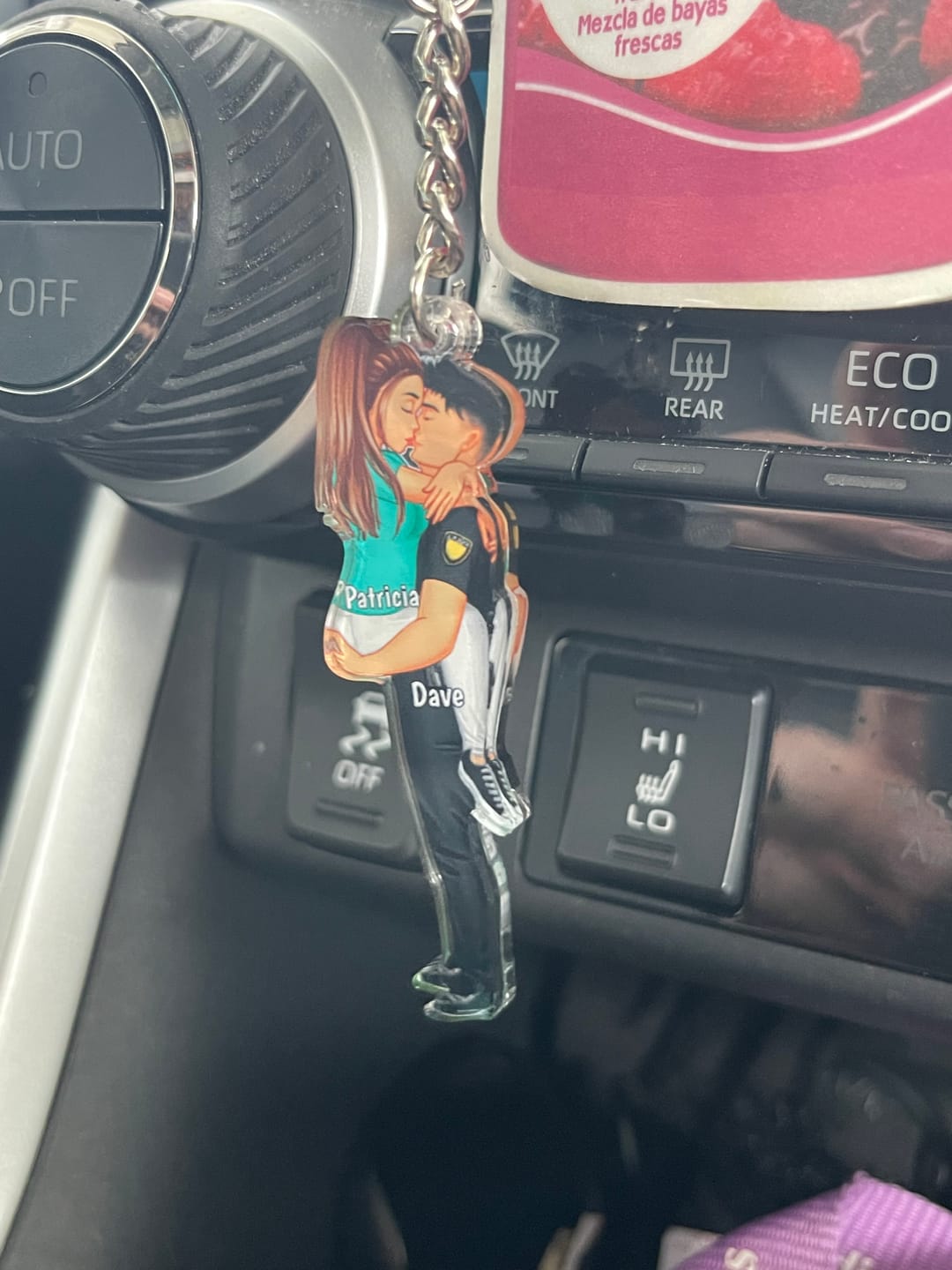 Customer photo review of Personalized Keychain, Couple Portrait, Firefighter, Nurse, Police Officer, Teacher, Gifts by Occupation
