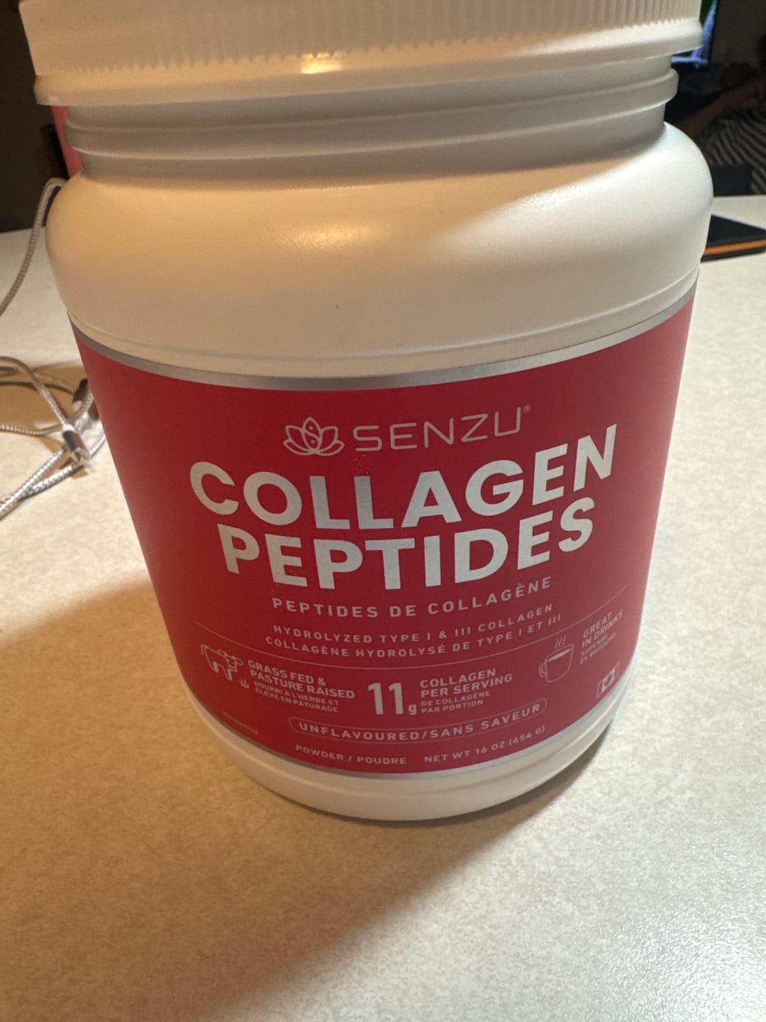 Customer photo review of Collagen Peptides Protein Powder (454g)