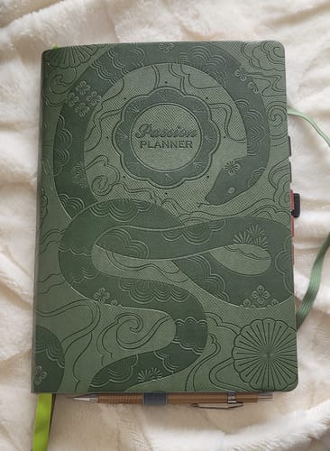Customer photo review of Weekly 2025 Planner Year of the Snake Jade