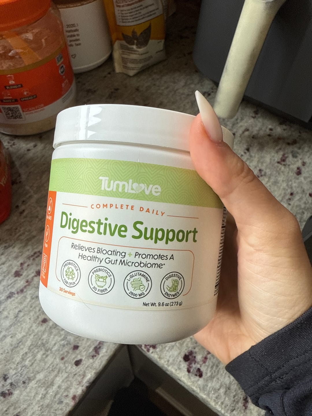 Customer photo review of Daily Digestive Support Powder