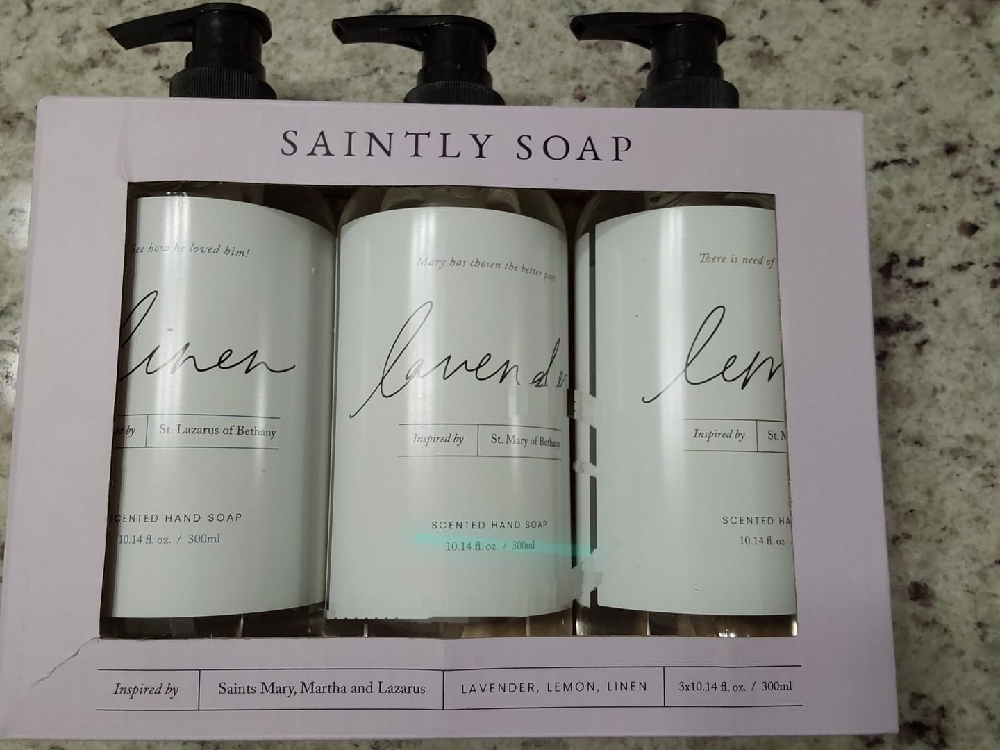 Customer photo review of Saintly Soaps