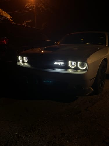 Customer photo review of LED Badges: Multicolor (Mopar vehicles)