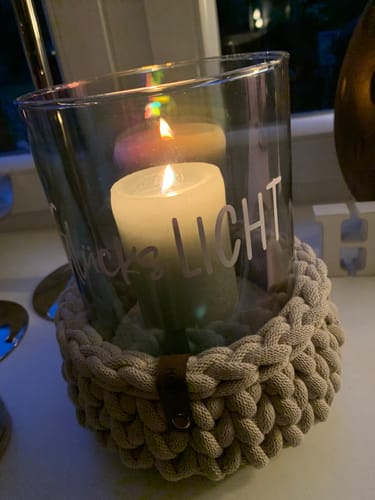 Customer photo review of Label-Set "HANDMADE" - Braun - CS0018 - für Häkelkörbe etc.