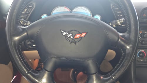 Customer photo review of [Customizable] Custom Airbag Cover Replacement for 1997-2004 Chevrolet Corvette C5 Steering Wheel