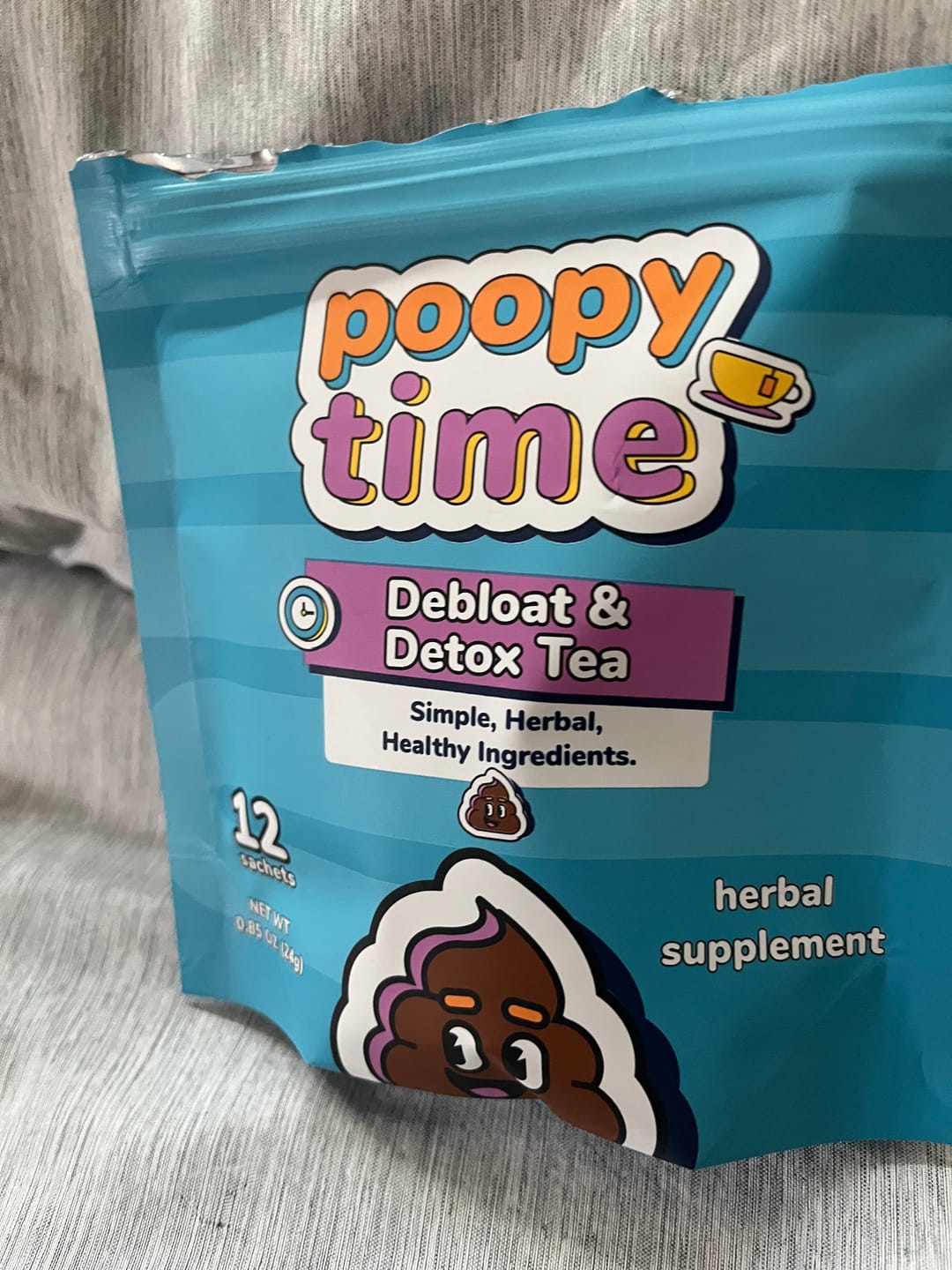 Customer photo review of FREE GIFT! Poopy Time Debloat & Detox Tea