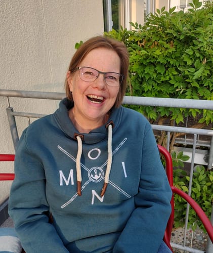 Customer photo review of Moin Simple Seil (Stick) · Unisex Bio Schalkragen Hoodie