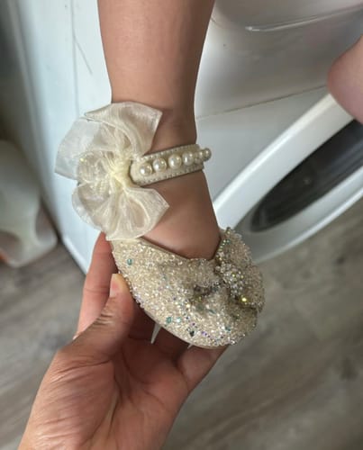 Customer photo review of Baby Girls Sequins Birthday Princess Dress Shoes