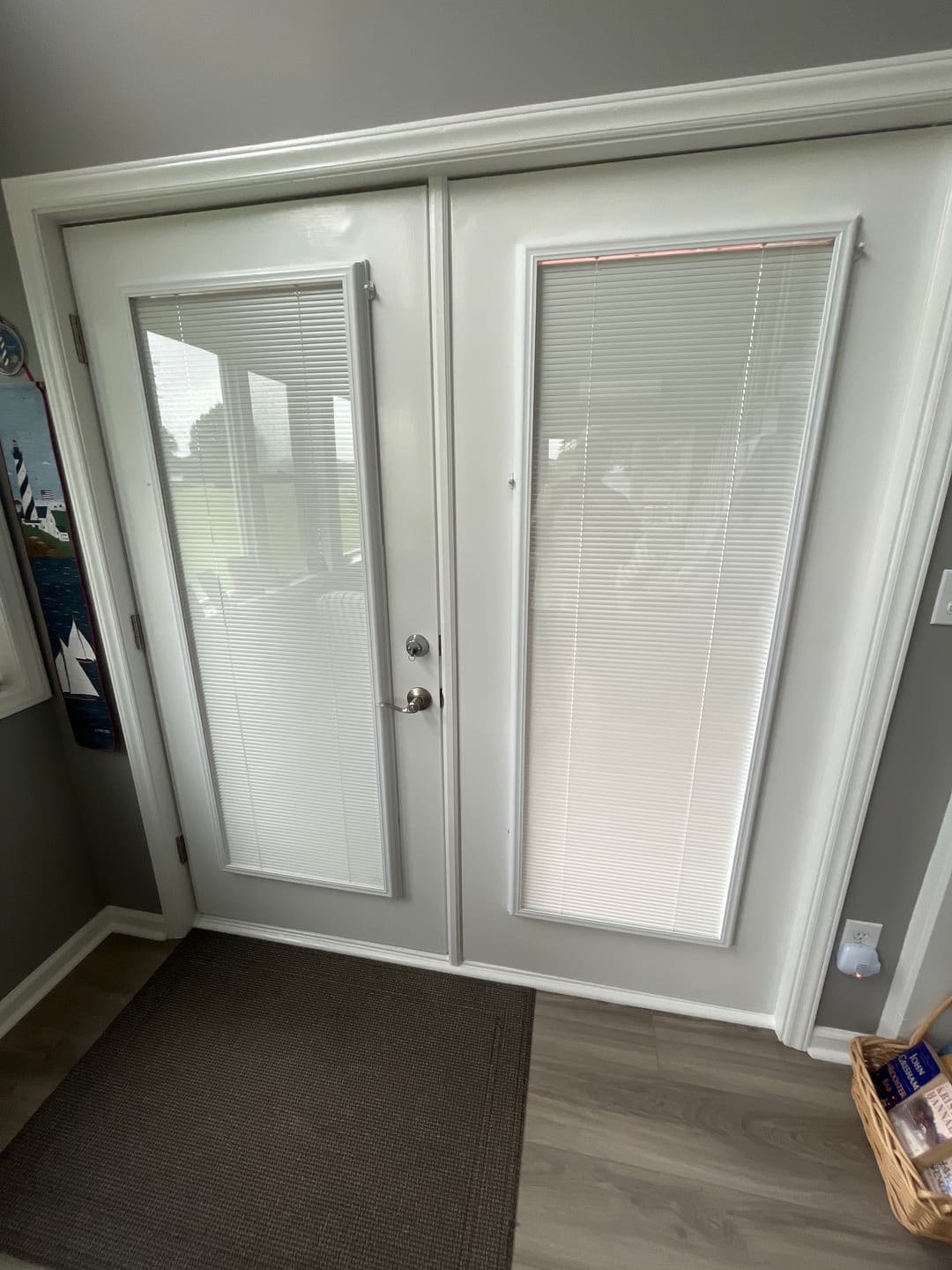 Customer photo review of Add On Blinds Kit (installs on top of existing door glass)