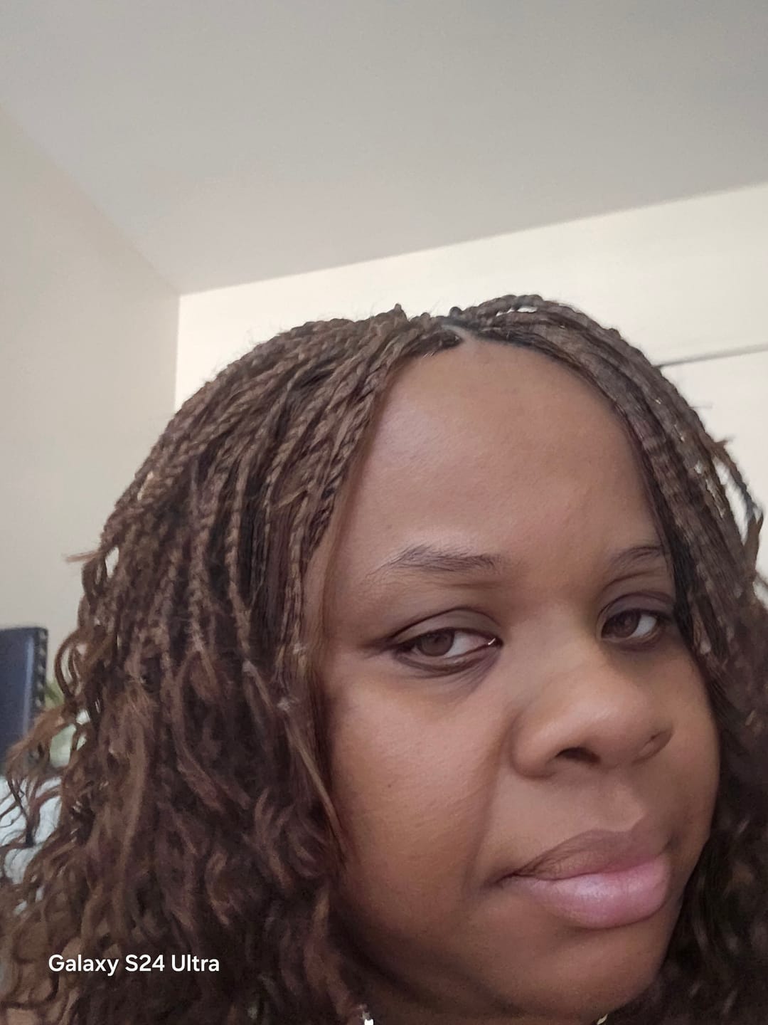 Customer photo review of #30 Light Brown Deep Wave Bulk Hair Extensions for Braiding