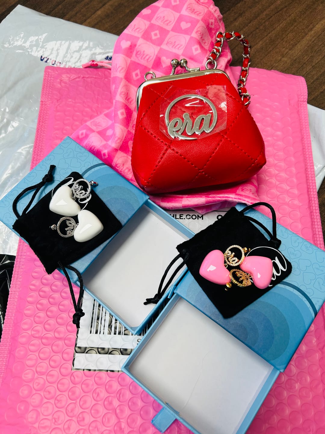 Customer photo review of White Era Adore Silver Earrings