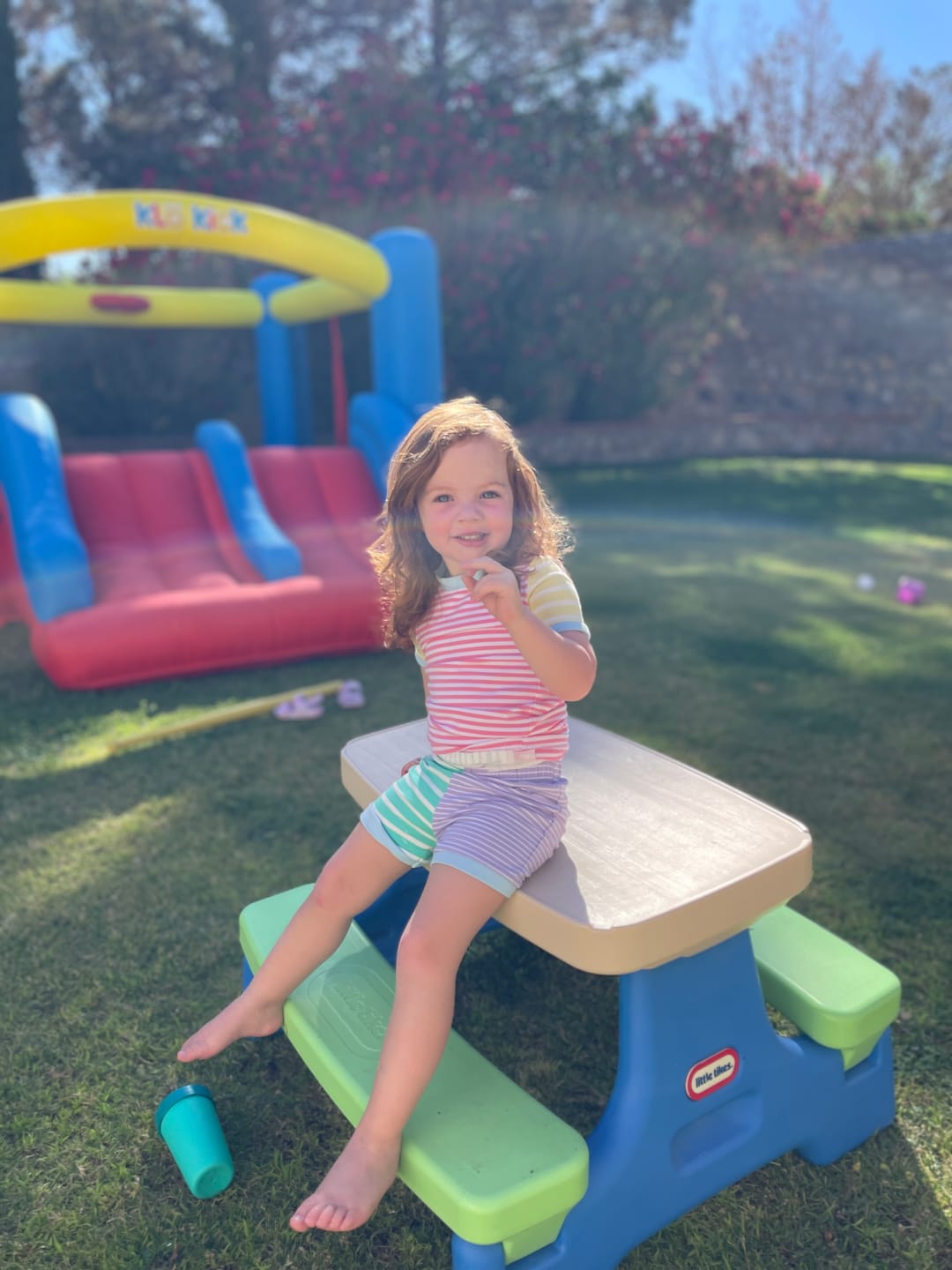 Customer photo review of Colorblock Girl Short Pajamas
