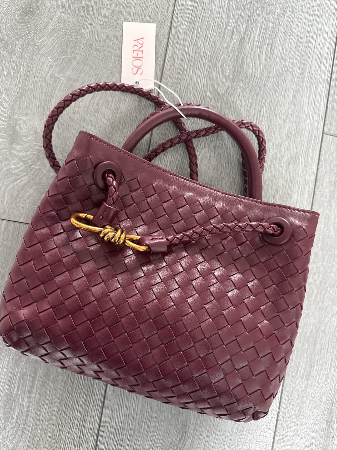 Customer photo review of Lucia Woven Bag
