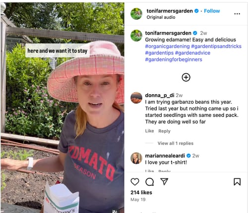 Customer photo review of Tomato Season T-Shirt