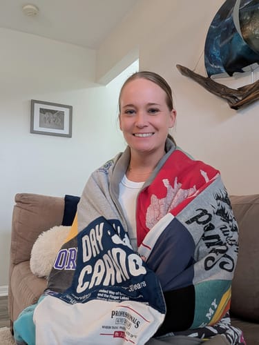 Customer photo review of Project Repat T-Shirt Quilt
