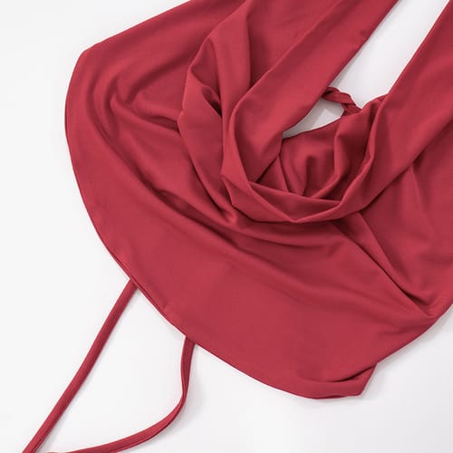 Customer photo review of Solid Halter Top & Shorts Set