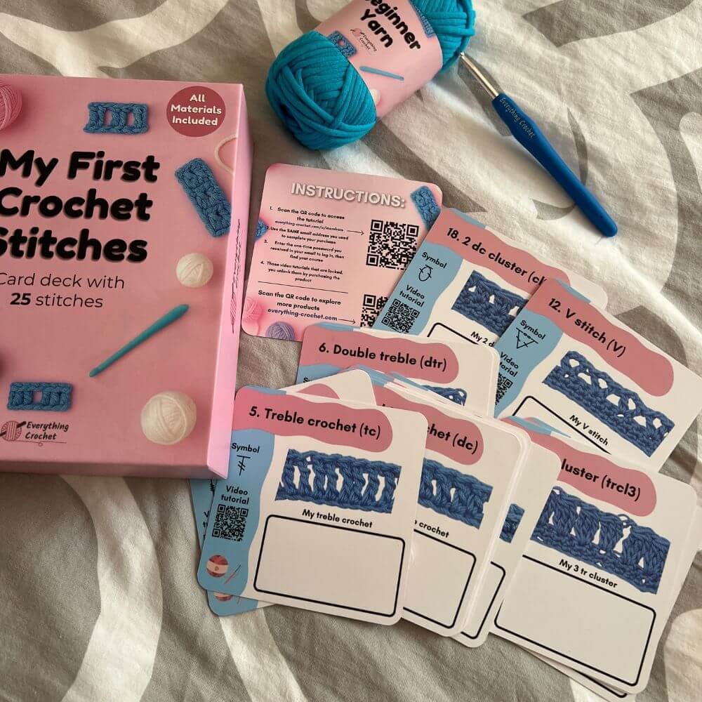 Customer photo review of My First Stitches Crochet Kit