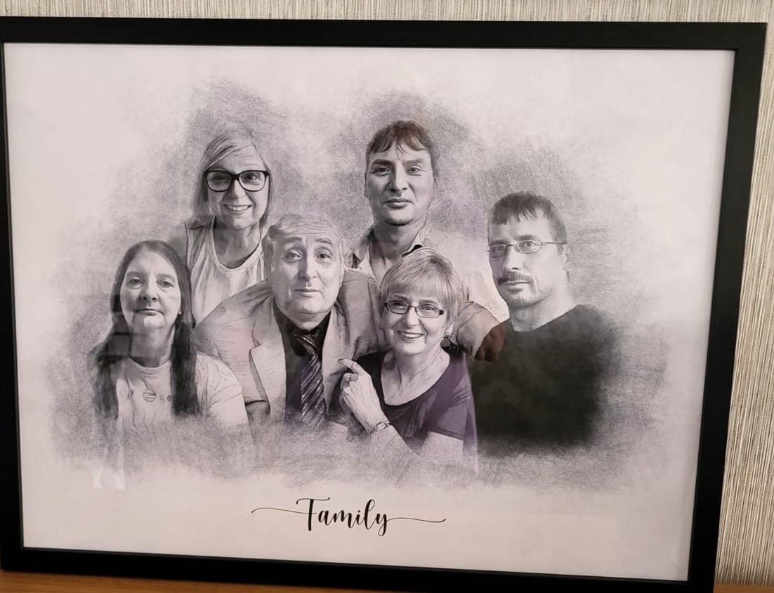 Customer photo review of Custom Family Photo Portrait