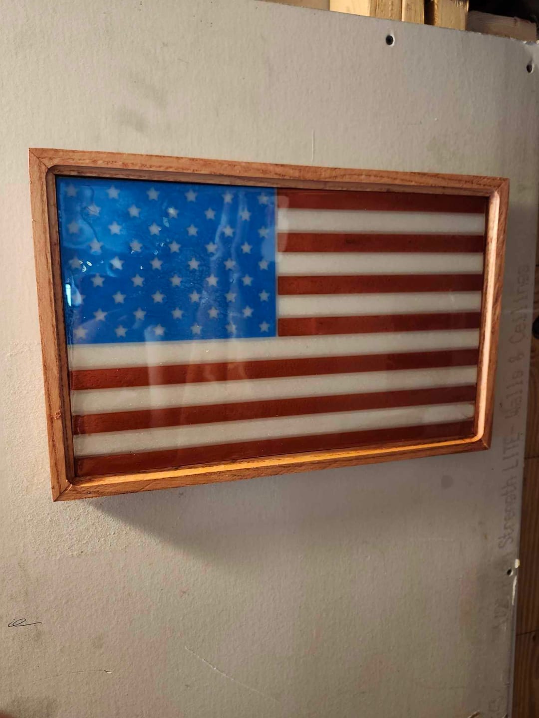 Customer photo review of Small American Flag Mold - 16x10x0.5" - USA Flag Silicone Mold