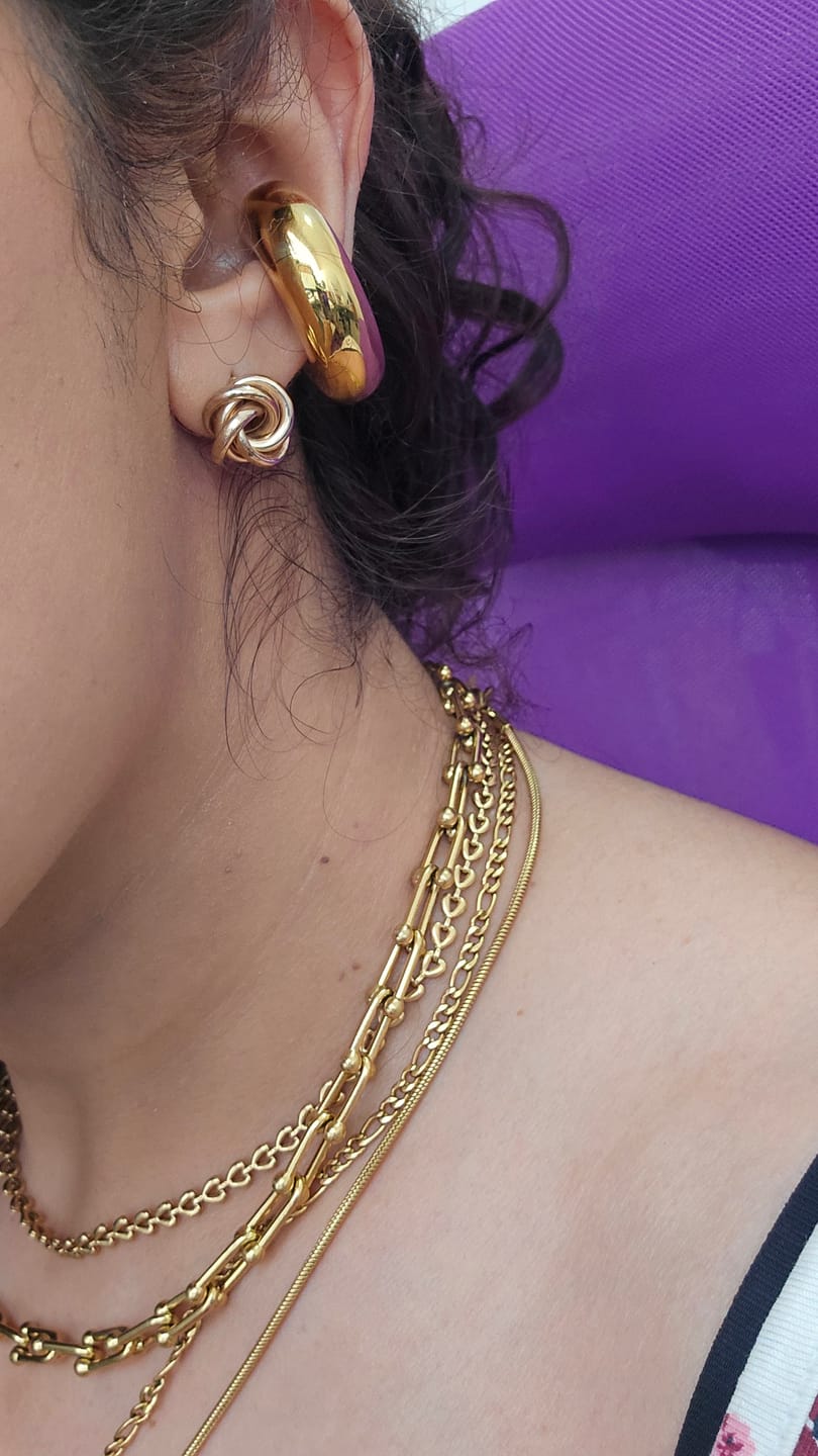 Customer photo review of Chunky Ear Cuff
