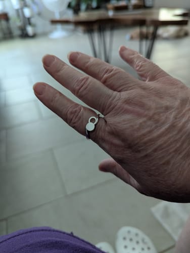 Customer photo review of Empty Tomb Sterling Silver Ring