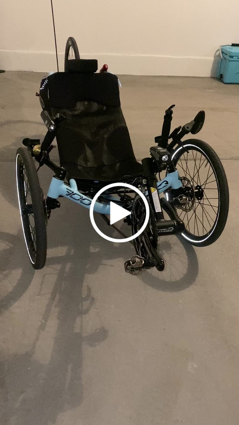 Customer video review of Catrike Neckrest Conversion Kit